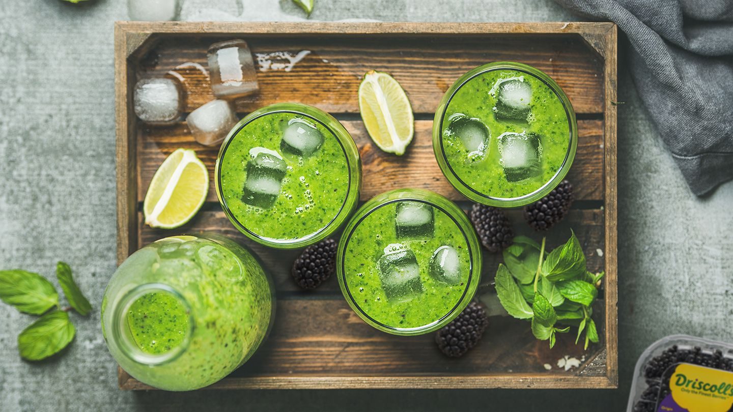 Smoothie Verde Oscuro Supersaludable